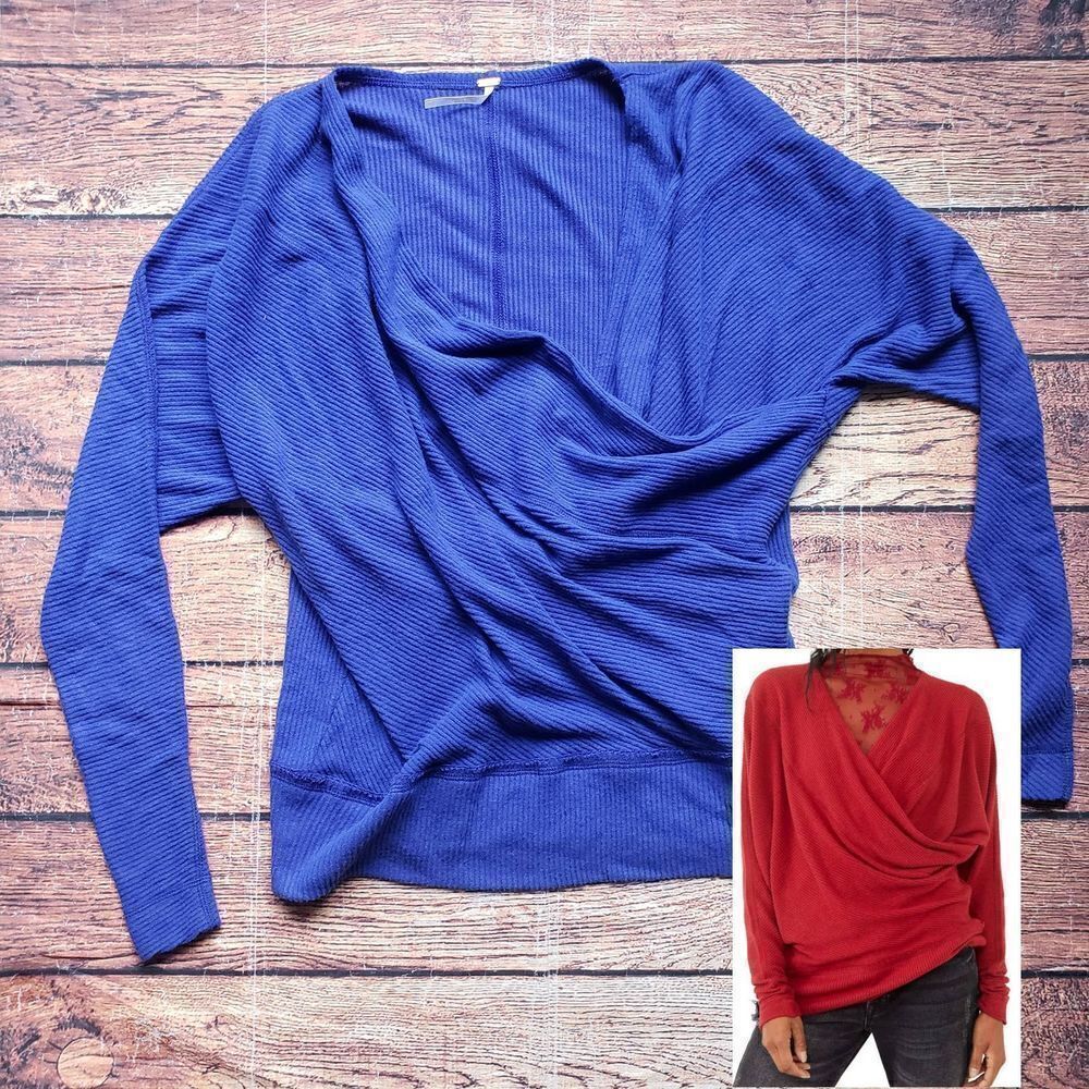 Free People Oversized Ribbed Wrap Sweater